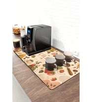 Valerine Life Barista Kahve Barı Matı 40x90cm Espresso Makinesi Çaycı Altlığı Çilekli Kahve