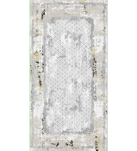 Diamond Halı 25012A 19593 GOLD SİYAH Model 150*220 Polip Leke Tutmaz dokuma taban