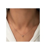 Gümüş Rose 3 Boyutlu Ö Harf Kadın Kolye CSR2183777