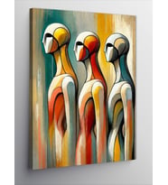 Kanvas Tablo Soyut Figürler ve Renkli Sanat