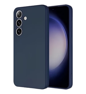 Samsung Galaxy S24 Plus İçi Kadife Silikon Kılıf Lacivert