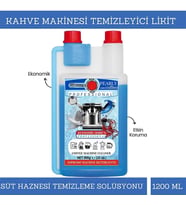 Kahve Makinesi Temizleyici Süt Haznesi ve Süt Çubugu Temizleyici Sıvı 1200 ml