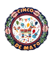 Seramik Tabak Cinco De Mayo 30 cm No.2 (Karışık)