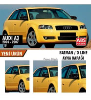 Audi A3 8P Batman Yarasa Ayna Kapağı Piano Black / 2003-2007