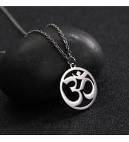 Om Yoga  Gümüş Kolye Aum Simgesi
