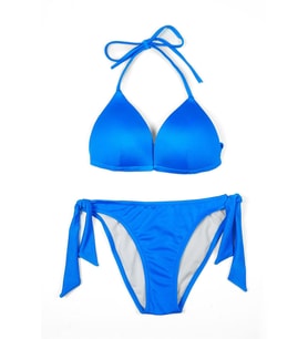 Beria Kadın Üçgen Yarım Dolgulu Saks Mavi Bikini Takımı