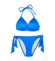 Beria Kadın Üçgen Yarım Dolgulu Saks Mavi Bikini Takımı