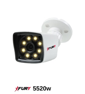 FURY 5mp 3.6mm Lensli 1080p 2mp Full Color Görüntü 8 Warm Led Gece Görüşlü Full Hd Güvenlik Kamerası 5525