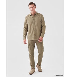 LC WAIKIKI Haki Relax Fit Erkek Kargo Pantolon