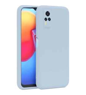 Vivo Y53s Kılıf Nano İçi Kadife Silikon - Buz Mavi