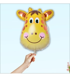 Safari Sevimli Hayvanlar Folyo Balon, 45 cm - Zürafa (STD)