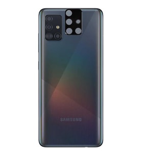Samsung Galaxy A51 Uyumlu Zore 3D Kamera Camı (Siyah)