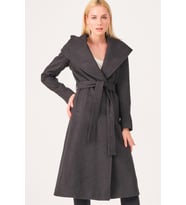 Z6679 DEWBERRY BAYAN PALTO-ANTRASİT