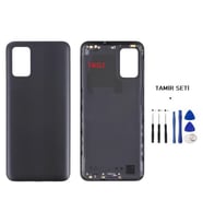 Samsung Galaxy A03S - SM-A037 FULL Kasa Arka Kapak Takım SİYAH - TAMİR SETİ