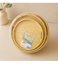 Bambu Ahşap Yuvarlak Tepsi Seti 30/35/38 cm (3'lü)
