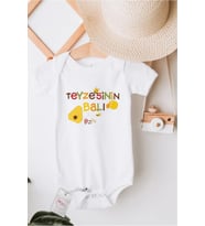 Teyzesinin Balı Özel Tasarım Bebek Zıbın Pamuklu Çıtçıtlı Body