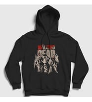 Presmono Unisex Siyah Rising The Walking Dead Kapüşonlu Sweatshirt 390507tt
