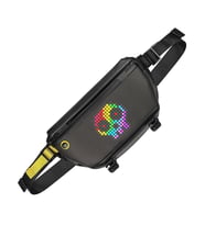 Divoom Pixoo Slingbag Ledli Ekran APP Kontrollü Bel Çantası, Siyah