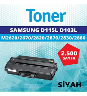 Photo print®Samsung M2620/M2670/M2820/M2870 MLT-D115L Toner (Siyah)