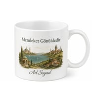Marmaralı Hemşehriye Özel Baskılı Kupa Bardak Marmara Hediye