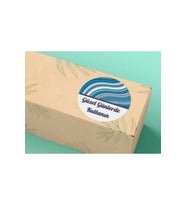 Güzel Günlerde Kullanın Etiketi Mavi Renkli Yuvarlak Mat Sticker 4 Cm (40 ADET)