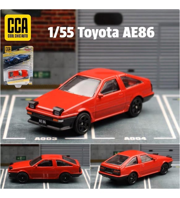 CCA Premium Series Toyota AE86 Kırmızı 1/64 Model Araba