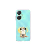 Vivo Y27 ile Uyumlu Splash Mirket Tasarımlı Şeffaf Silikon Kılıf