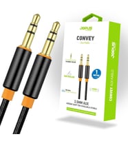 Jopus Universal 3.5mm JA-05 Convey 1 Metre AUX Kablosu Siyah