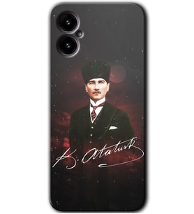 Omix X3 Kılıf HD Desen Baskılı Arka Kapak - Kemal Atatürk