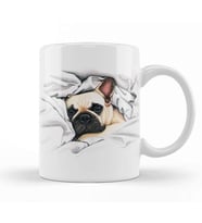 French Bulldog 02 Kupa Bardak Porselen