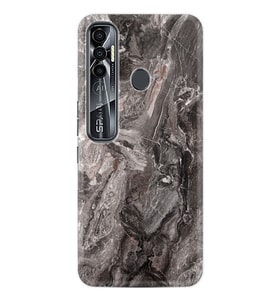 Tecno Spark 6 6 Go 8C 8 Pro 7 7 Spark 9 Pro Kılıf Desemli Silikon Gri Mermer 1376