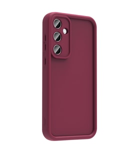Galaxy A56 Kılıf Kamera Korumalı Ananas Silikon Kapak (Mürdüm)