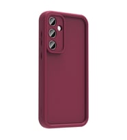 Galaxy A56 Kılıf Kamera Korumalı Ananas Silikon Kapak (Mürdüm)