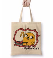 Adventure Time Bacon Pancakes 09 Bez Çanta Uzun Saplı