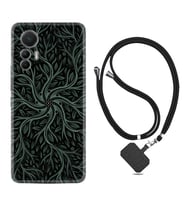Xiaomi 12 Lite Kılıf Silikon Boyun Askılı İpli Desenli Silikon Sarmaşıklar 1675