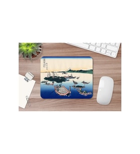 Hokusai Tsukada Island In The Musashi Province 17 X 21 Cm Mouse Pad