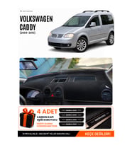 e-biz VOLKSWAGEN CADDY (2004-2010) Uyumlu Torpido Koruma, Torpido Örtüsü, Torpido Kılıfı - Siyah - VW002