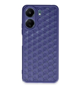 Xiaomi Redmi 13c Kılıf Petek Silikon Kapak - Lacivert