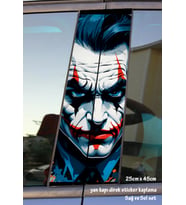 asi ukala joker kapı çıta kaplama folyosu - sag sol set baskılı 2 ader tuning modifiye etiket yapıştırıcı