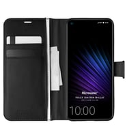 Microsonic Casper Via F20 Kılıf Delux Leather Wallet Siyah