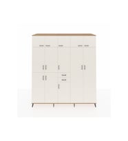 Kronos Dolap 10 Raflı 2 Çekmeceli 3 Askılı 220x59x243 Çam-Aytaşı/Aytaşı