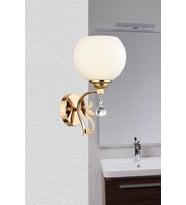 ARYA OPAL CAMLI KRİSTAL TAŞ DETAYLI TEKLİ SARI APLİK