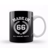 1966 Made In 66 All Genuine Parts Kupa Bardak Porselen