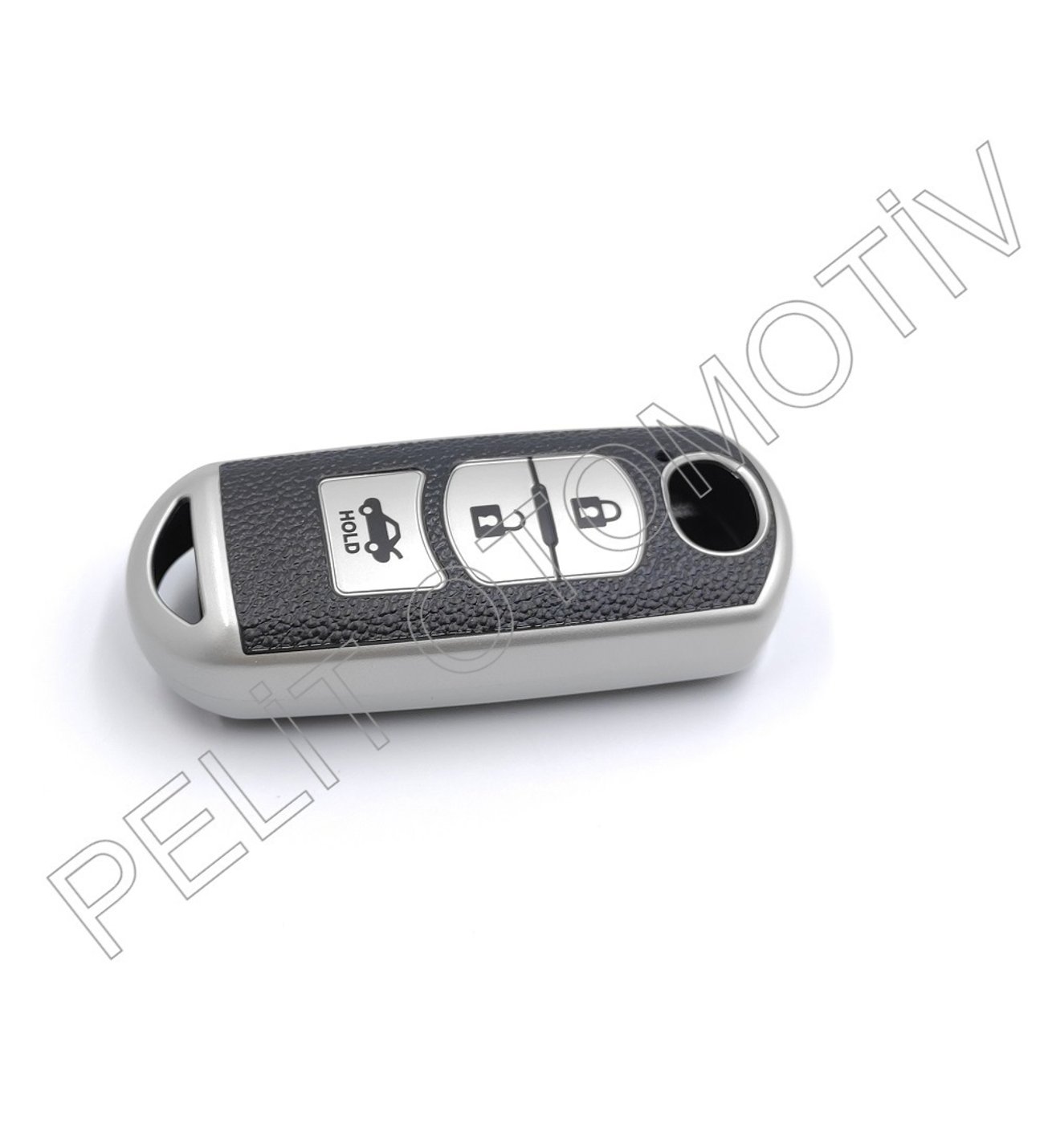パーツ K&M0808 Mazda 2 3 6 Mx5 Anahtar Kılıfı Süperlüx Gümüş