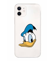 Apple iPhone 12 Mini Uyumlu Kamera Korumalı Tıpalı Kapak Donald Duck TasarımlıŞeffaf Kılıf