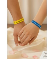 “I Am Always With You” Kalpli Kadın Erkek Çift Silikon Bileklik – Sevgiliye Anlamlı Hediye