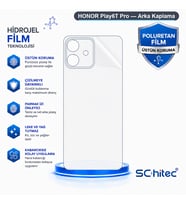 SChitec HONOR Play6T Pro Uyumlu Arka Yüzey Hidrojel Koruyucu Film