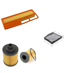 Bosch Filtre Bakım Seti Fiat İdea 1.3 Dizel 70 Beygir 2004-2010 MTJ Multijet Hava + Yağ f. + Polen Filtre Sardes,Yağ filtre iki tip çıkar lütfen şase no gönderiniz.