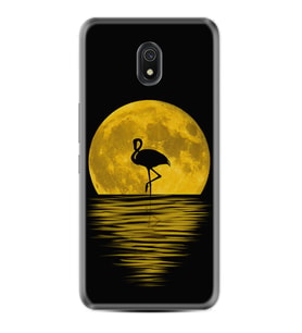 Xiaomi Redmi 8A 8 Pro 9C 9T 10C 11T Pro Kılıf Desenli Silikon Ay ve Flamingo 1775