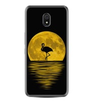 Xiaomi Redmi 8A 8 Pro 9C 9T 10C 11T Pro Kılıf Desenli Silikon Ay ve Flamingo 1775